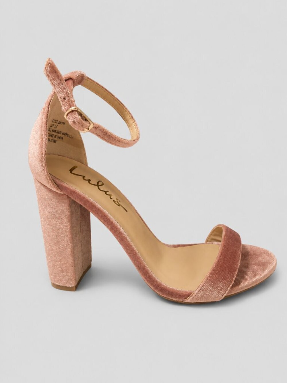 Lulus Taylor Velvet Heels
